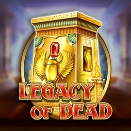 Legacy of Dead slot logo by Play'n GO at shokki casino